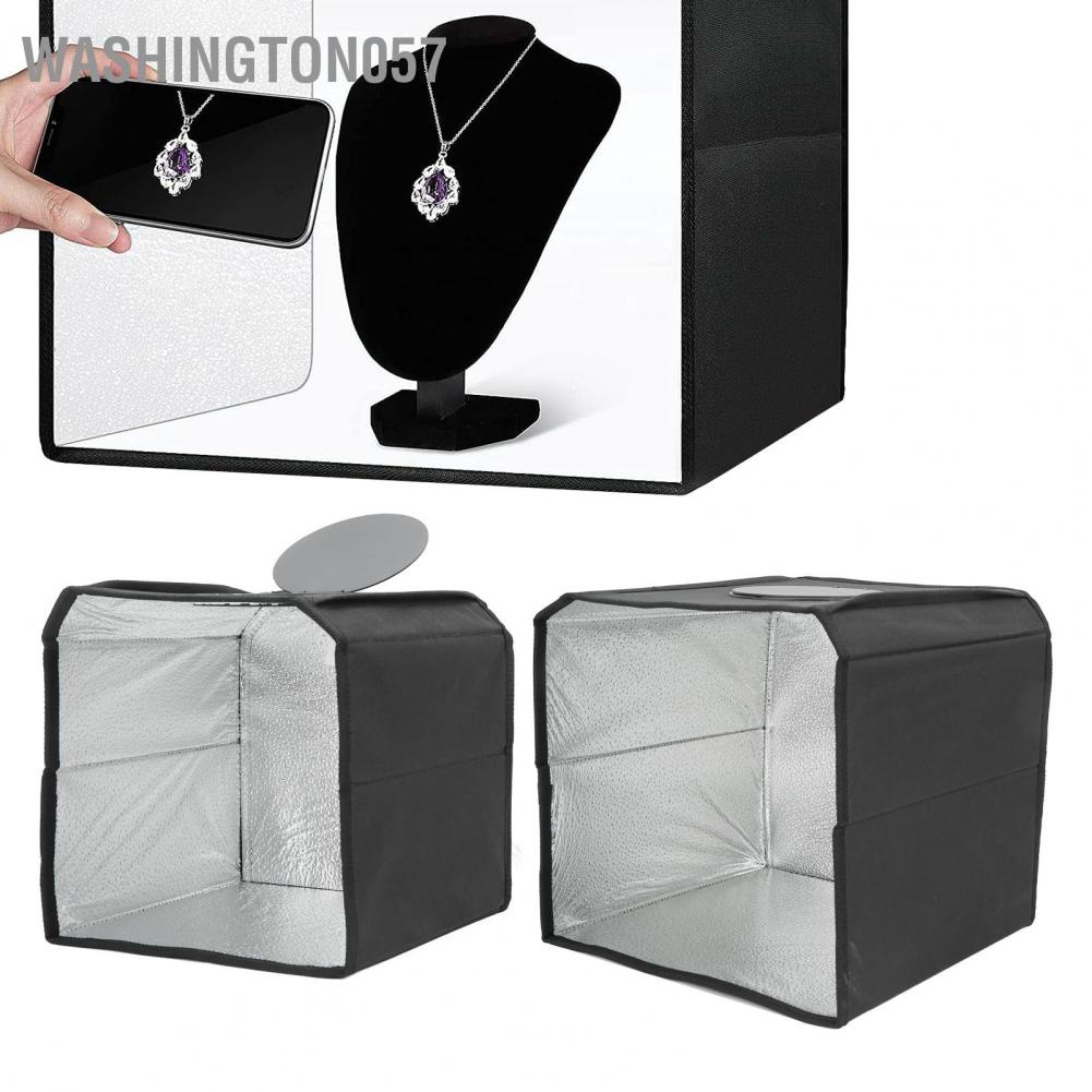Washington057 Camera LED Light Box Photo Shooting Tent Professional Dimmable Studio with 6 Backdrops for Jewelry Photography