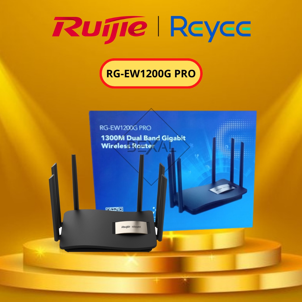 Bộ phát wifi RG-EW1200G PRO dual-band AC1300 MU-MIMO hỗ trợ Mesh app miễn phí