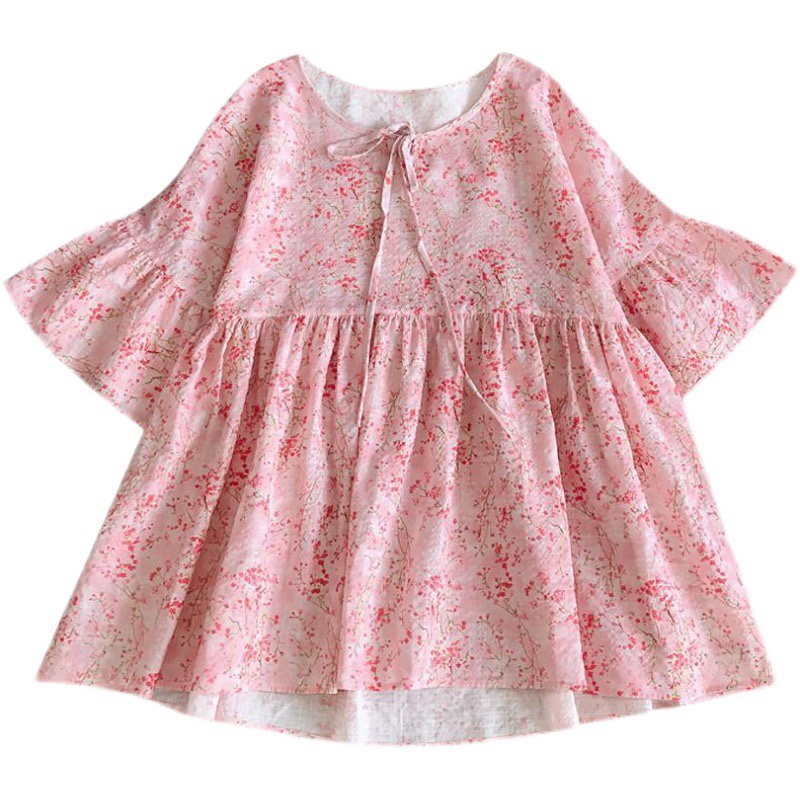 Áo Sơ Mi Tay Ngắn Dáng Rộng Thời Trang Mùa Hè Xinh Xắn Cho Nữ