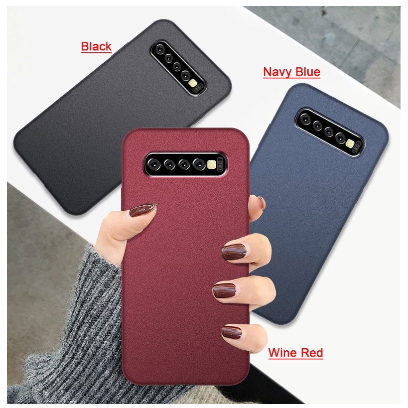 Ốp điện thoại TPU nhám chống sốc cho Samsung Galaxy Note 10+ 9 8 S10 S9 S8 Plus S10e S10 5G