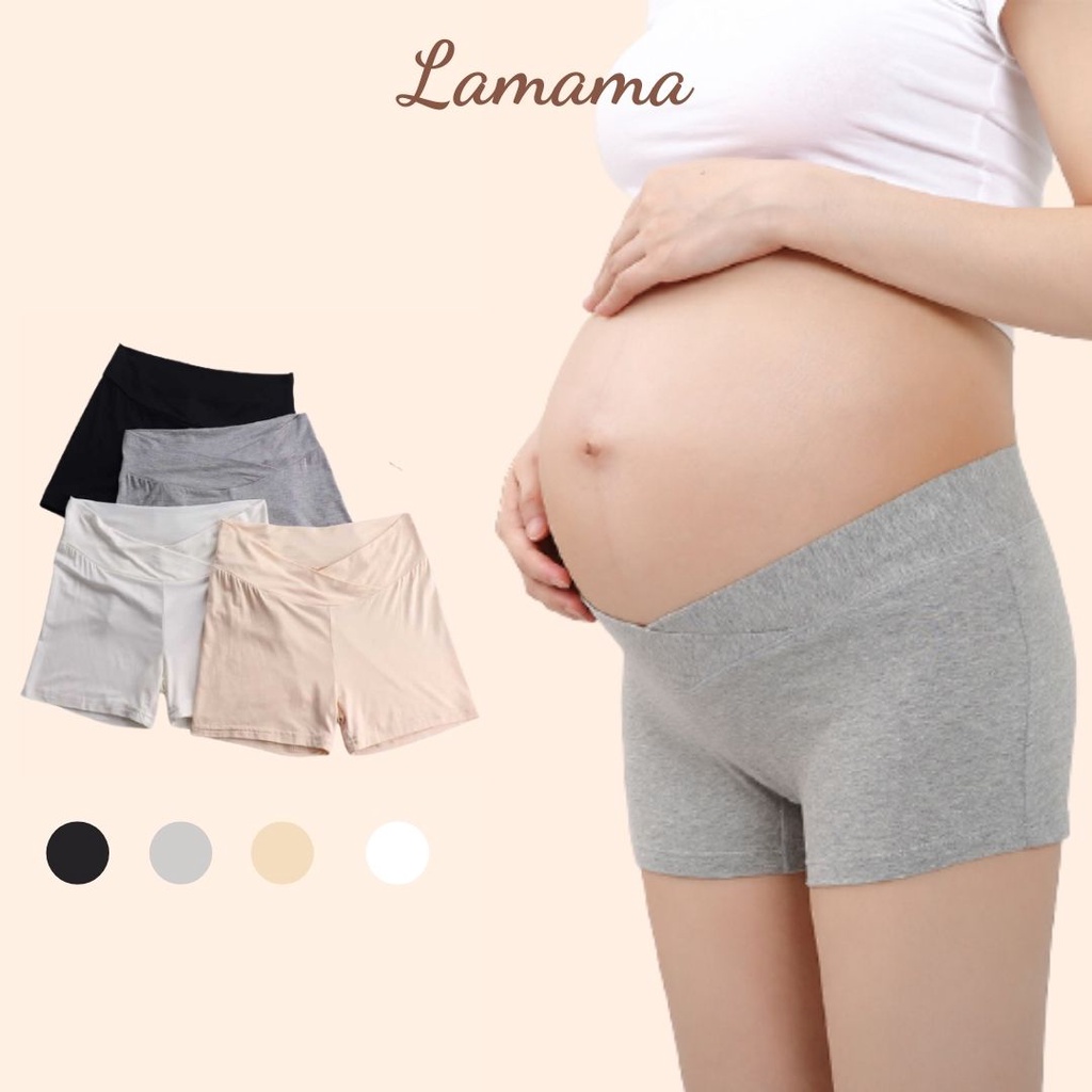 Quần Váy Bầu Cạp Chéo , Quần Váy Cotton Mát Lạnh Lamama