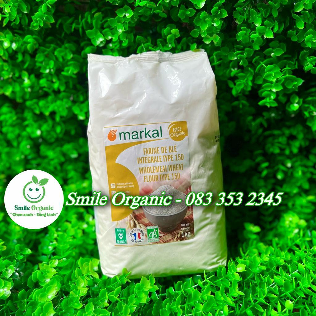 Bột mỳ NGUYÊN CÁM hữu cơ T150 MARKAL 1kg/500g - Date: 2/1/2024 - Nhà hữu cơ