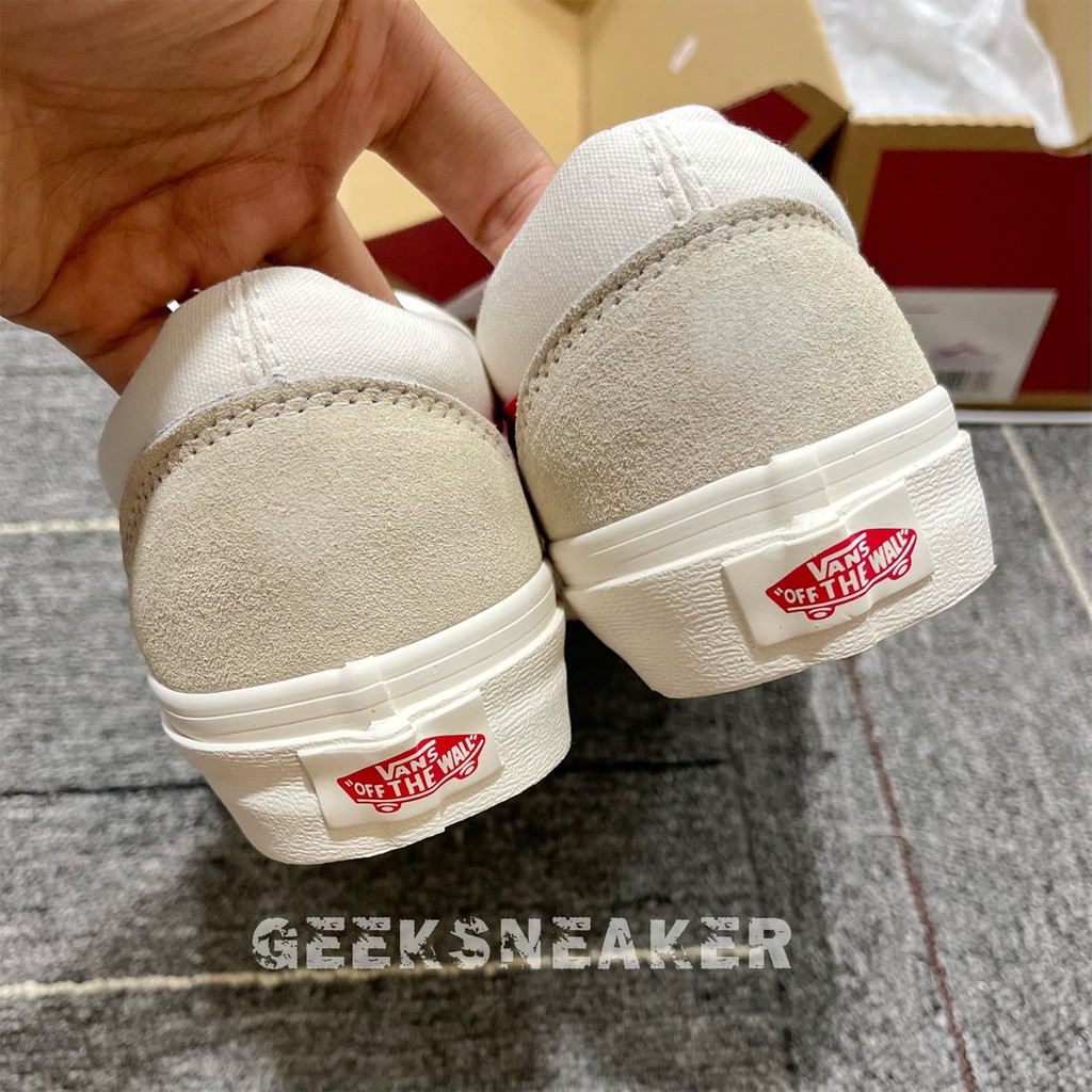 [GeekSneaker] Giày Vans Style 36 Marshmallow Racing Red - Viền Đỏ | BigBuy360 - bigbuy360.vn