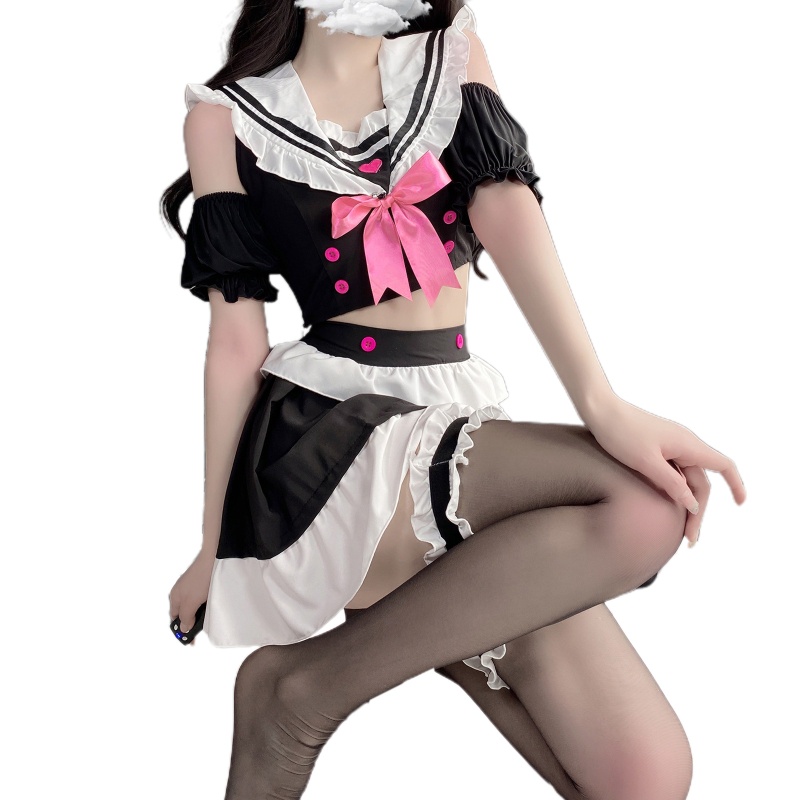 Bộ Đồ Lót Hóa Trang Cô Hầu Gái Kiểu Lolita Quyến Rũ