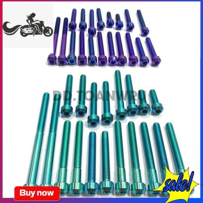 Full Bộ Ốc Gắn Lốc Máy Cho Xe Sirius - Siêu Xịn