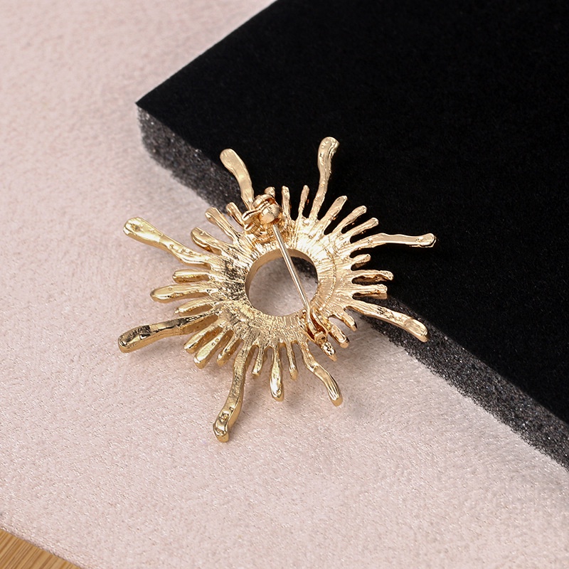 Trâm Cài Áo Hình Ngôi Sao Đính Đá Và Ngọc Trai Thời Trang Âu Mỹ Cho Nữ