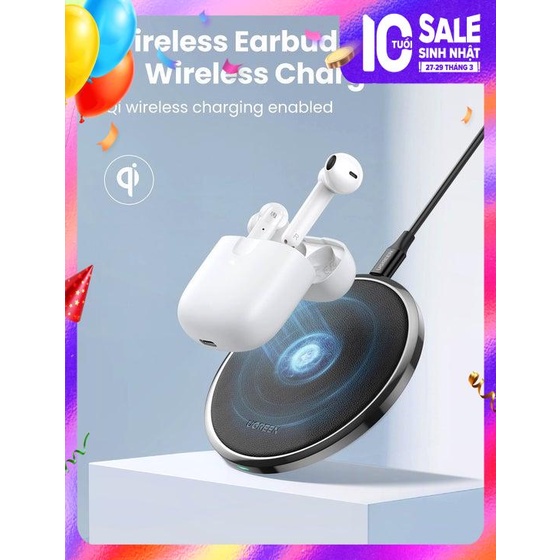 Tai nghe Bluetooth 5.0 TWS UGREEN - Âm thanh Hifi True Wireless 20h Playtime, Hỗ trợ sạc không dây