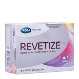 REVETIZE HỘP 30 VIÊN NANG MỀM HỖ TRỢ NGĂN RỤNG TÓC, KÍCH THÍCH MỌC TÓC TRONG 8 TUẦN