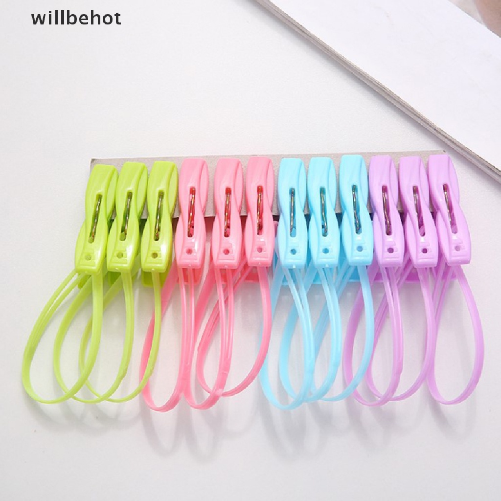 Set 12 Kẹp Nhựa Phơi Quần Áo Chống Gió Tiện Lợi