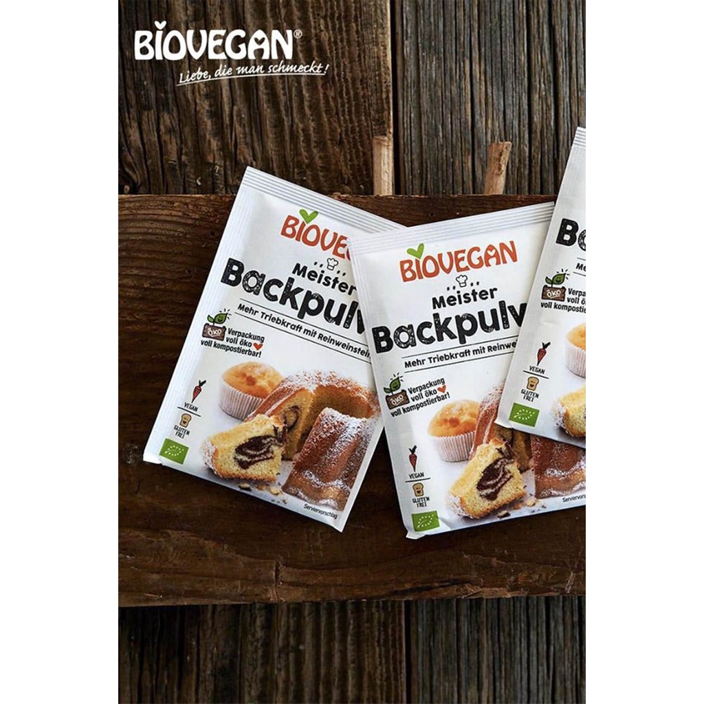 🌴 🌴Bột nở hữu cơ Ener Bio Back Pulver Đức Làm Bánh Cho Bé Ăn Dặm ( Gói 17g )