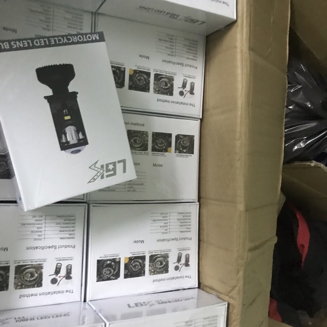 [ Tăng 400 % ]  Đèn bi xenon H4 mini lúp cầu Led Philips L6K - Center Led