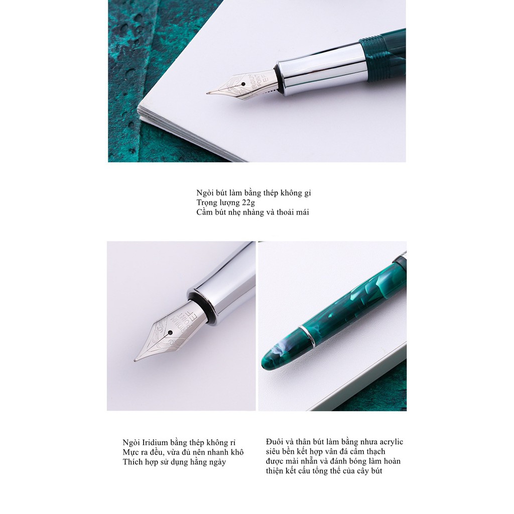 Bộ quà tặng bút máy Tramol đủ màu - Tramol Fountain Pens