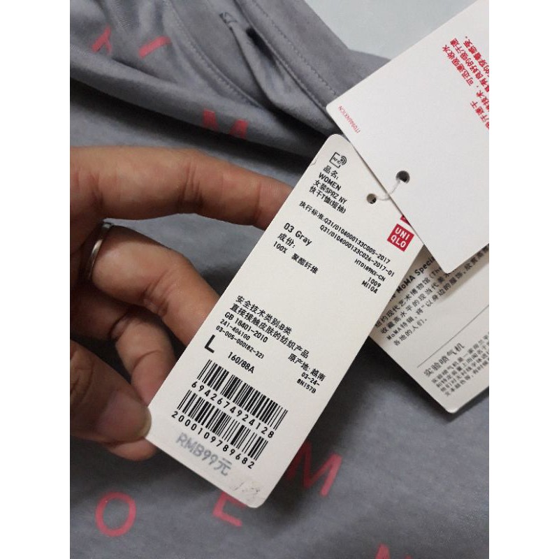🌹🌿❤ Áo thun Uniqlo SPRZ NY dry dáng ngắn