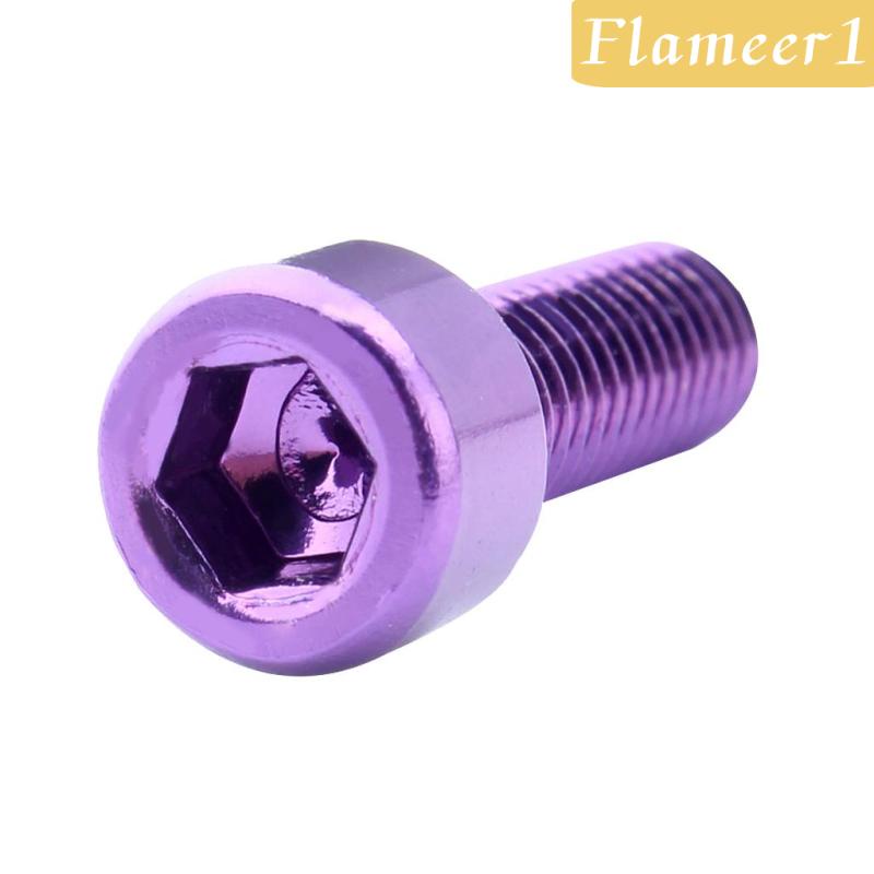 [Flameameer1] 4 Bu Lông Gắn Bình Nước Bằng Hợp Kim Màu Bạc Cho Xe Đạp