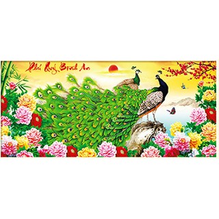 Tranh đính đá phú quý bình an -dd9127
