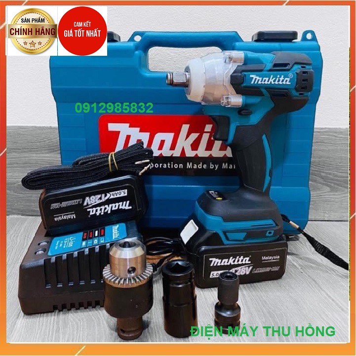 Máy Siêt bulong makita 198v Không Chổi Than - Bắn BULONG Bắn Vít Bắn Tôn 100% Lõi Đồng- Bảo Hành 12 Tháng