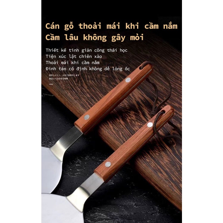 Xẻng Xúc Thịt Làm Bánh Pancake Bằng Sắt Kiểu Nhật Hàn