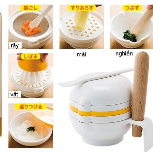 SET DỤNG CỤ CHẾ BIẾN ĐỒ ĂN DẶM 7 MÓN-GIÁ BÁN SỈ (CAM KẾT HÀNG CHÍNH HÃNG)