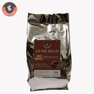 Cà phê Robusta rang mộc nguyên chất 500gram - GiaLai Coffee