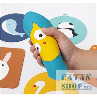 Combo 4 Miếng lót nồi CUTE Silicon Chịu Nhiệt Tốt Chống Trượt thân thiện với môi trường (giao màu ngẫu nhiên)
