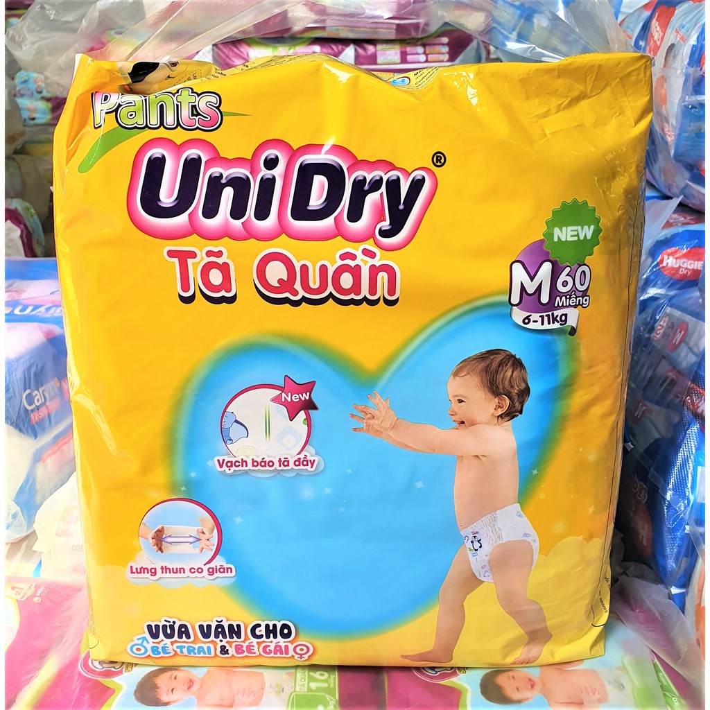 Tã quần UNIDRY size M60/L54/XL48/XXL44