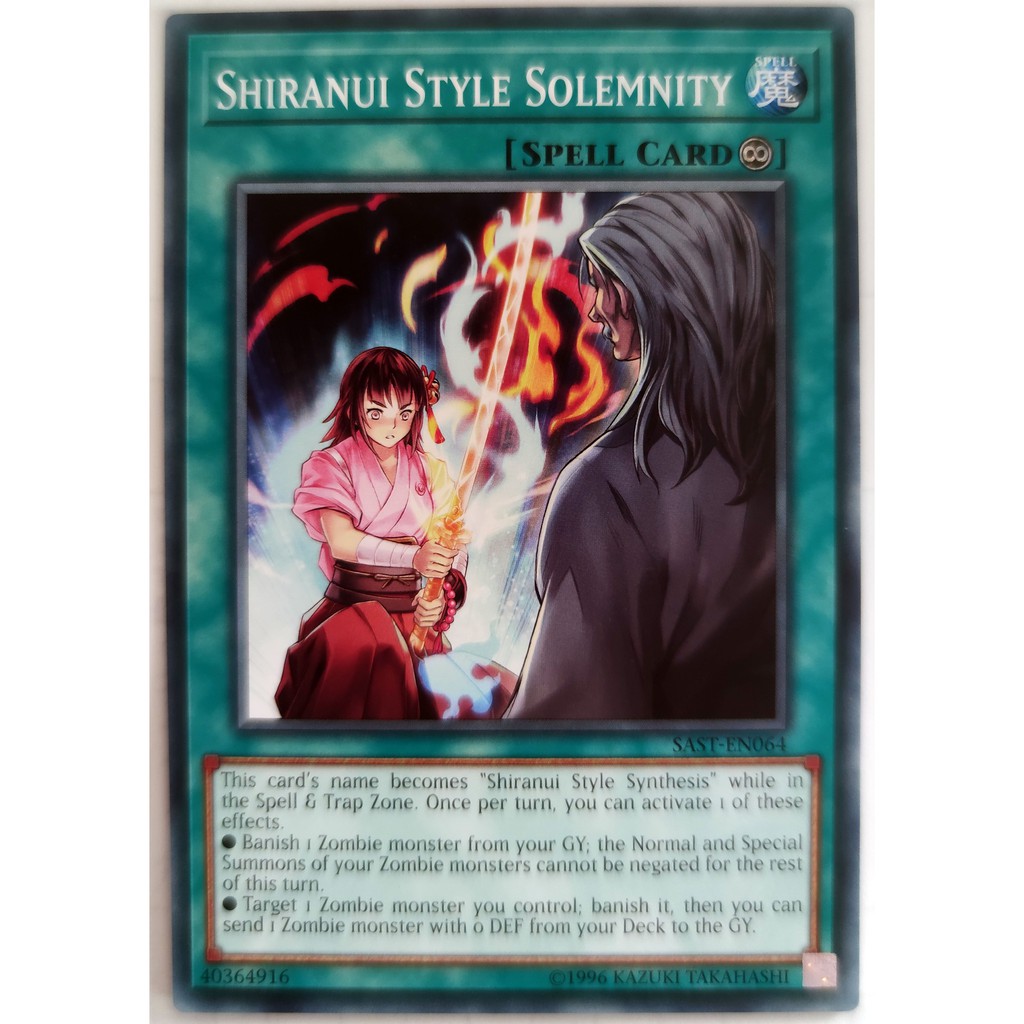 [Thẻ Yugioh] Shiranui Style Solemnity |EN| Common