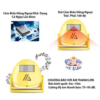 Chuông báo sát khuẩn, cảm ứng, cảm biến thông minh bằng giọng nói
