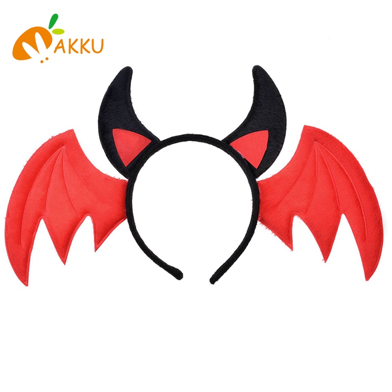 Băng đô cài tóc hình đôi cánh hoạt hình hóa trang halloween sáng tạo cho bé