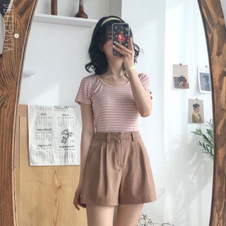 Round Neck Croptop Blossom
