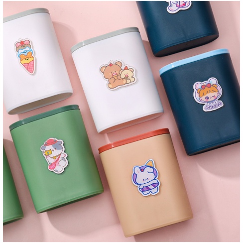 Ống đựng bút để bàn in hình hoạt hình cute  Clovershop68