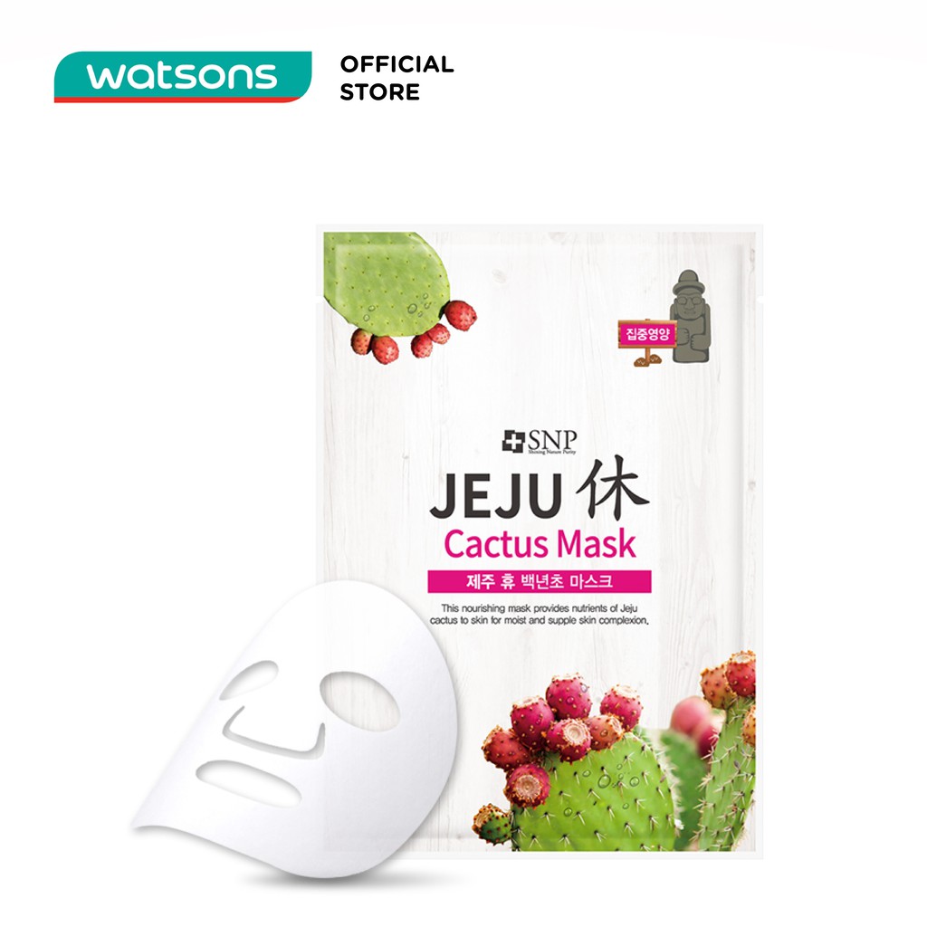 Mặt Nạ Dưỡng Tinh Chất Xương Rồng SNP Jeju Cactus Mask 22ml