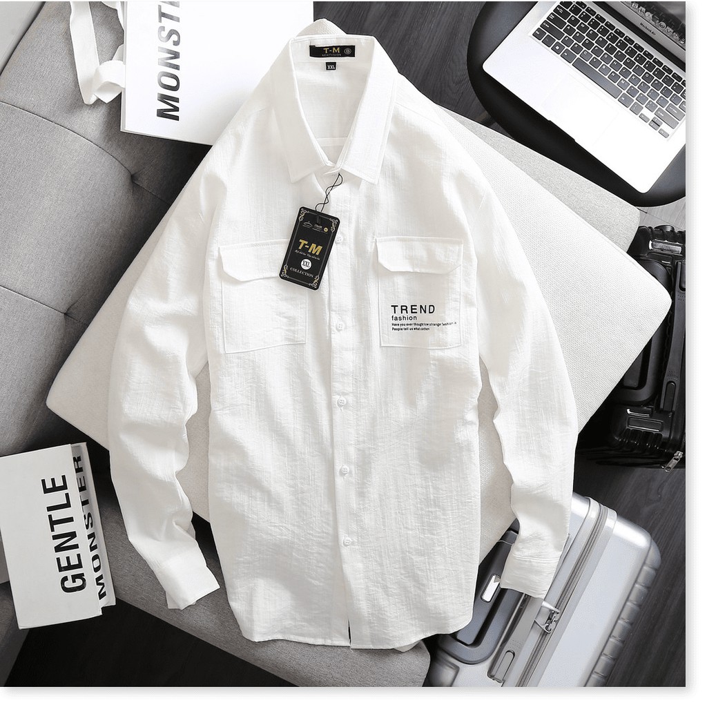 Áo Sơ Mi Đũi Nam Mẫu In Thêu Soái Ka Dành Cho Chàng [Hàng Hot] HP