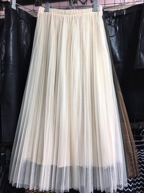 Chân váy tutu midi - Chân váy maxi - Chân váy xếp ly xoè voan lưới 3 lớp hàng loại đẹp Quảng Châu | BigBuy360 - bigbuy360.vn