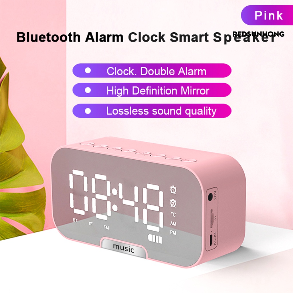 Loa Bluetooth 5.0 Không Dây Mini R.H Q5 Tích Hợp Đồng Hồ Báo Thức
