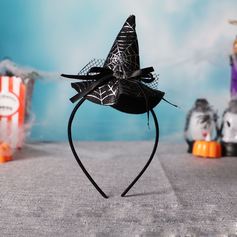 Cài Tóc Hình Nón Phù Thủy Vui Nhộn Thời Trang Halloween Cho Bé Gái