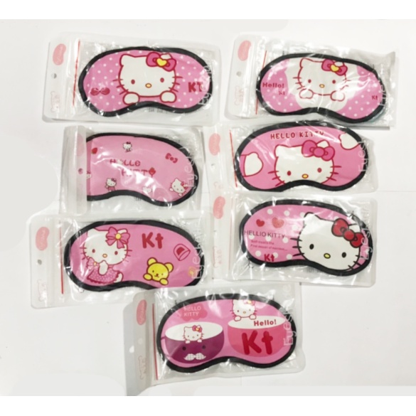 Bịt mắt ngủ kitty BMN8 cute dễ thương hoạt hình kèm túi gel