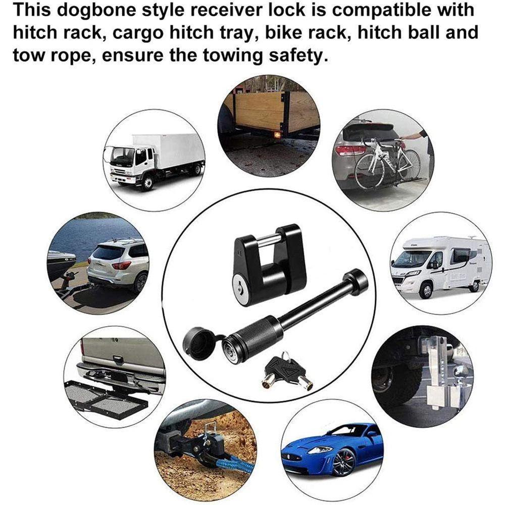 DARNELL Ổ Khóa Bánh Xe Kèm 2 Chìa Khóa Chống Trộm Dành Cho Xe Hơi RV