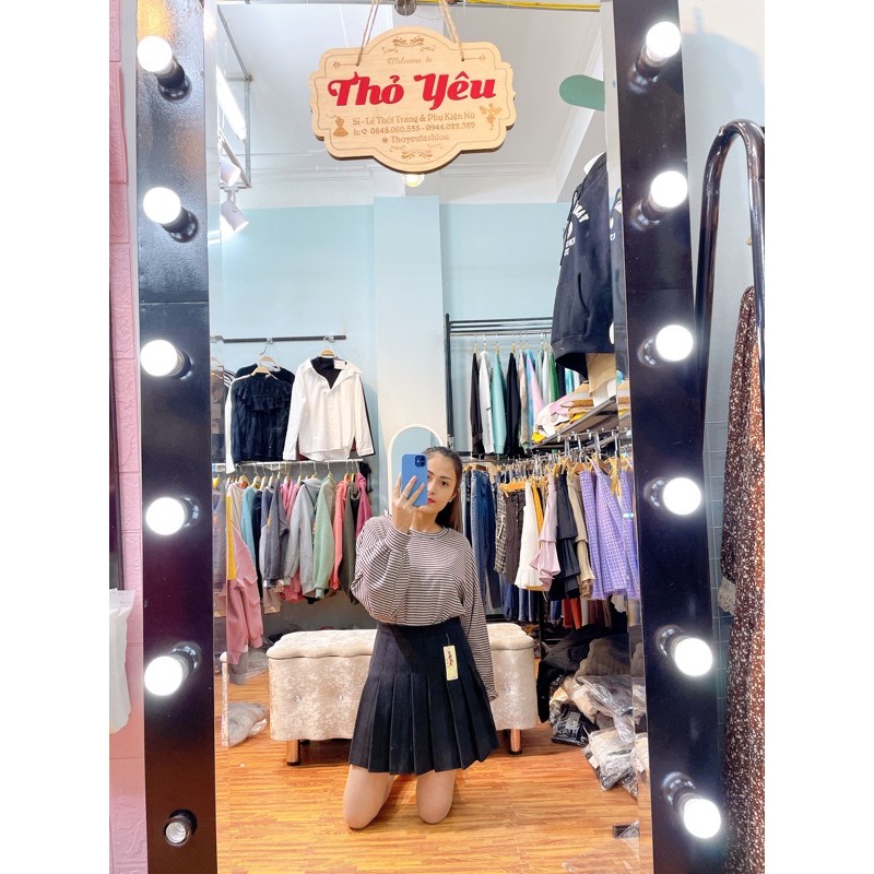 Chân váy tennis chất dạ hàng Quảng Châu Cao cấp M521 | BigBuy360 - bigbuy360.vn