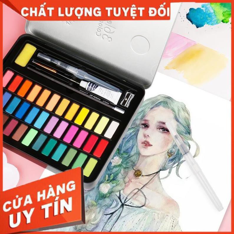 [Free Ship] RẺ NHẤT-ĐỦ MÀU Màu Nước Giorgione Mới Bộ 36 màu cao cấp Màu Cao Cấp, Màu hạnh phúc cho những niềm vui