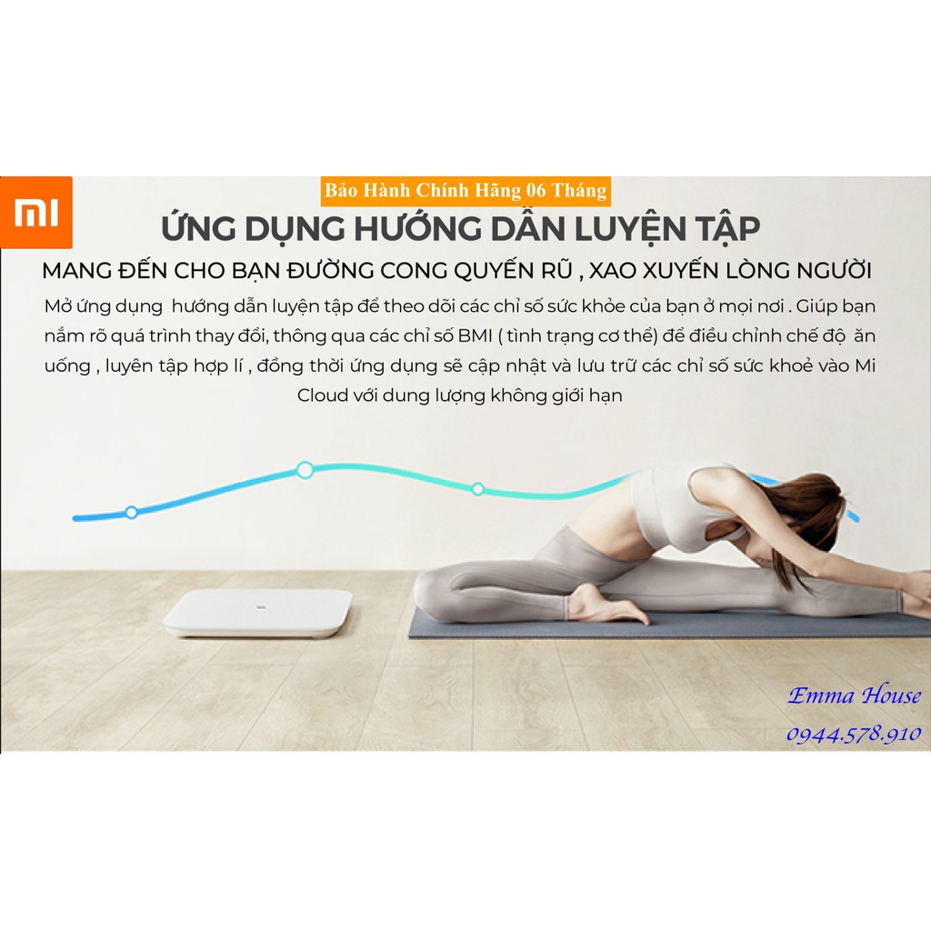 Cân Sức Khỏe Thông minh Xiaomi Mi Smart Gen 2 - BẢO HÀNH CHÍNH HÃNG 03 Tháng