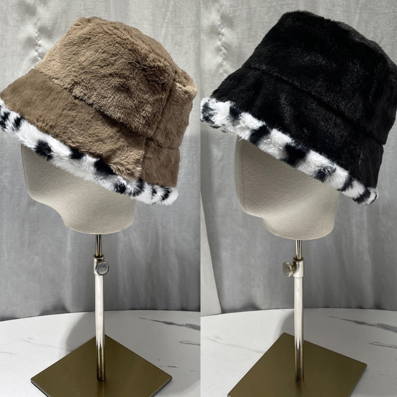 Mũ Tai Bèo Phủ Lông Dày Dặn In Họa Tiết Bò Sữa Đen Phong Cách Hip Hop Cá Tính