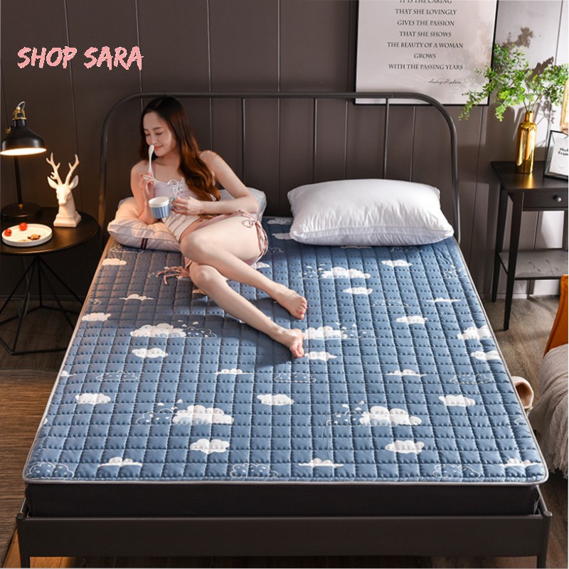 Nệm Mỏng Siêu Nhẹ Bốn Mùa Tiện Dụng Đệm mỏng bốn mùa cho gia đình - shopsara