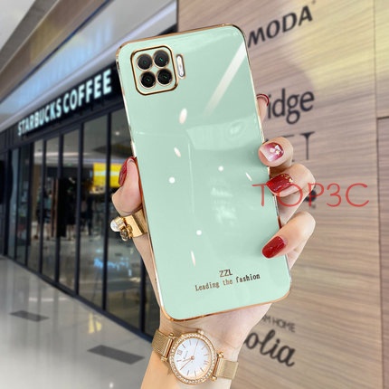 Ốp điện thoại oppo A93 Ốp Điện Thoại Viền Thẳng Thời Trang Sang Trọng Cho OPPO A93 Reno 6Z 5G Reno 7 4G A94 Reno5 Reno6 5G ZB