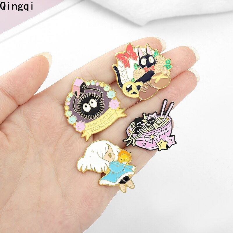 Ghim cài áo MISS ZOE họa tiết hoạt hình phong cách Nhật Bản