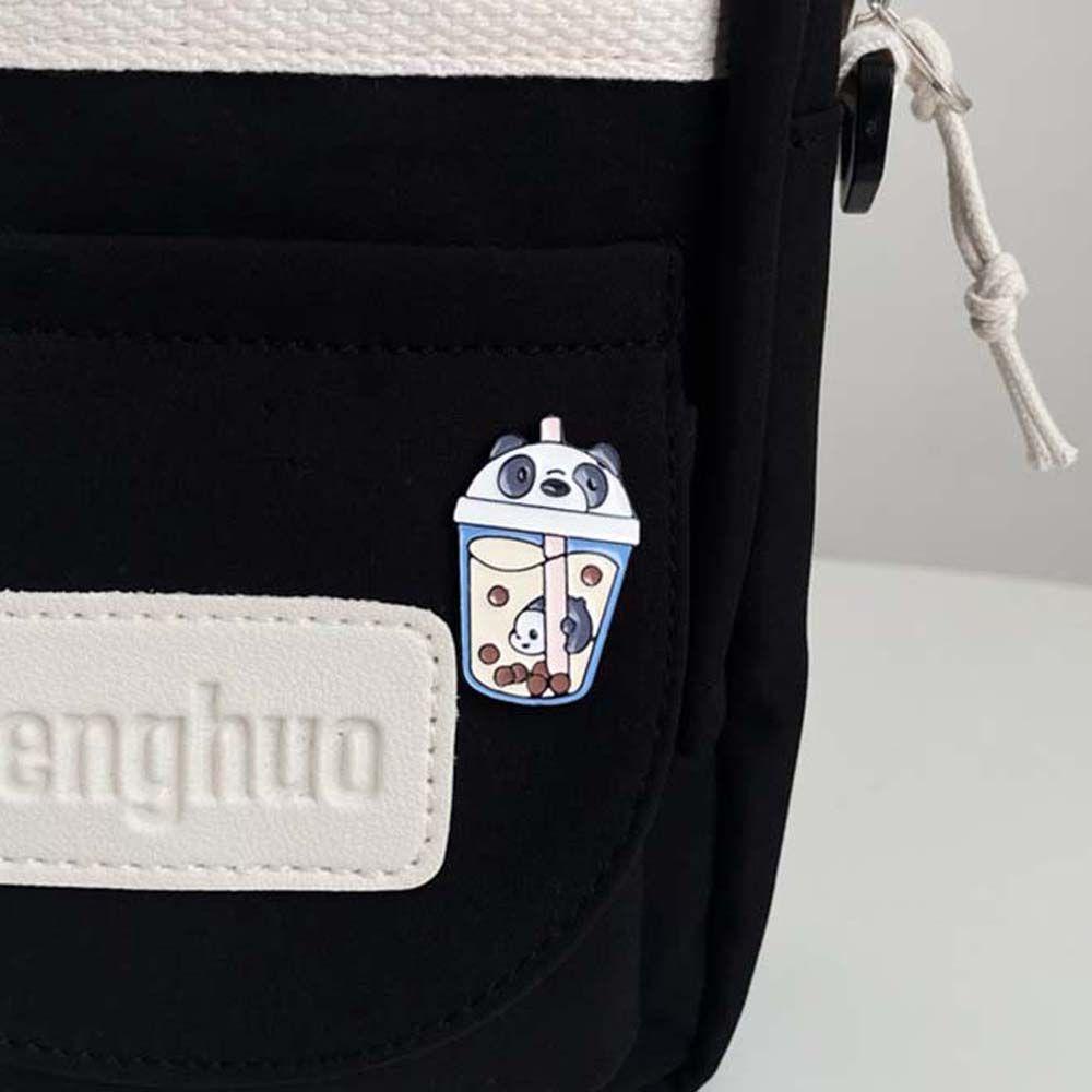 Mocho Ghim Cài Áo Hình We Bare Bears / Trà Sữa Tinh Tế