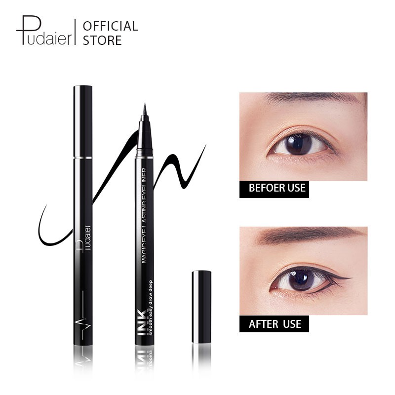 Bút kẻ mắt Pudaier màu đen cá tính 2.5g