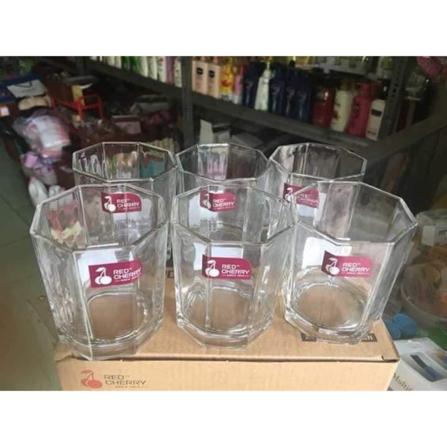 Bộ 6 ly thuỷ tinh Cherry