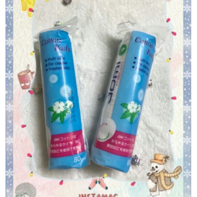 Bông tẩy trang jomi chính hãng có tem nhập khẩu ( loại 80 pcs)