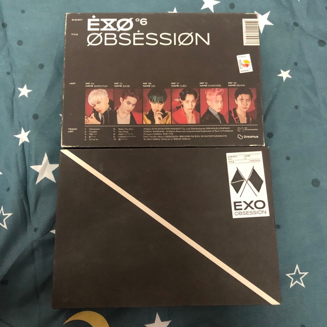 !! Pass album rỗng EXO Obsession Ver X !!