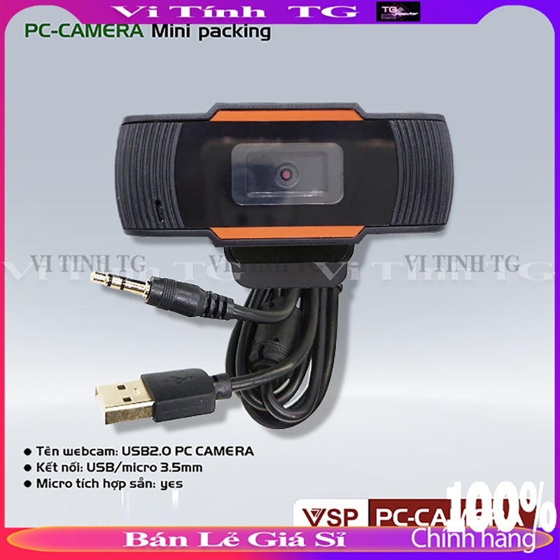Webcam máy tính có mic 720p học online giá rẻ Vi tính TG wc720